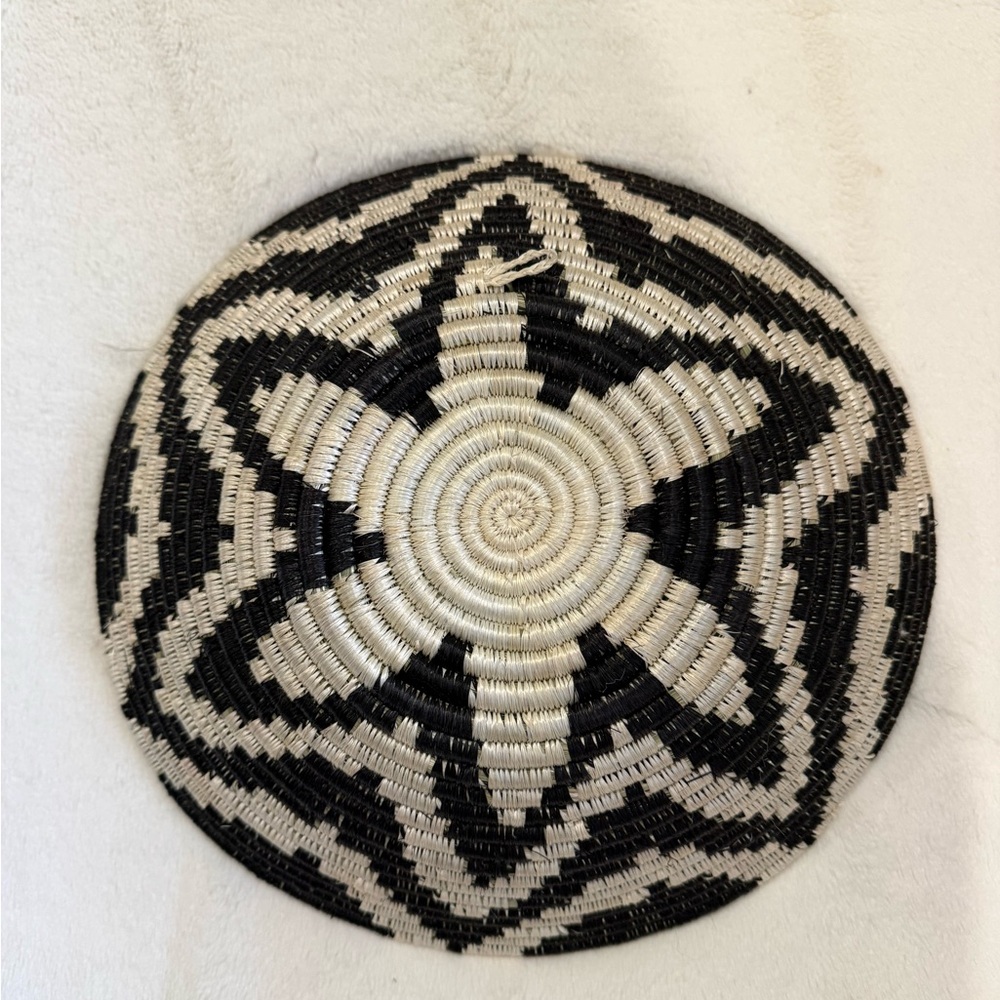 African Woven Basket - Picture 2 of 2